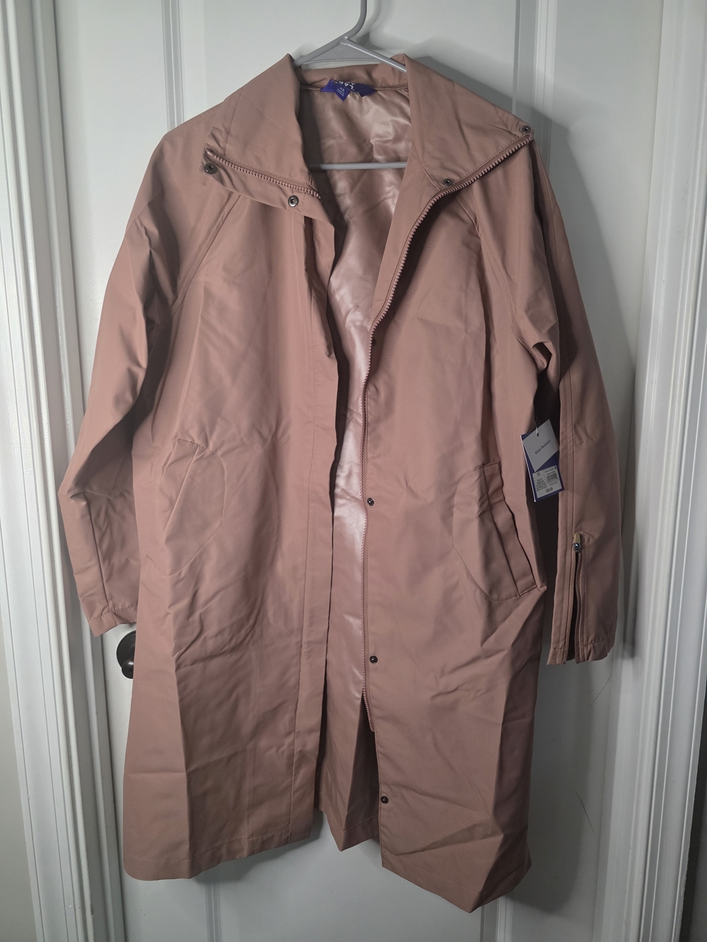 JoyLab Dusty Rose Long Raincoat